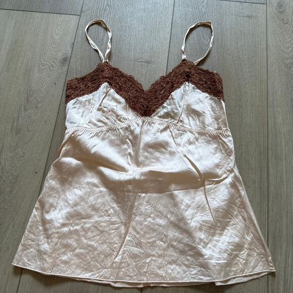 Vintage Moda International Silk Camisole Pink Sz Small - Picture 1 of 5